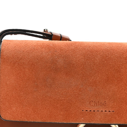 Chloe Suede Calfskin Mini Faye Shoulder Bag Tobacco 12 of 13