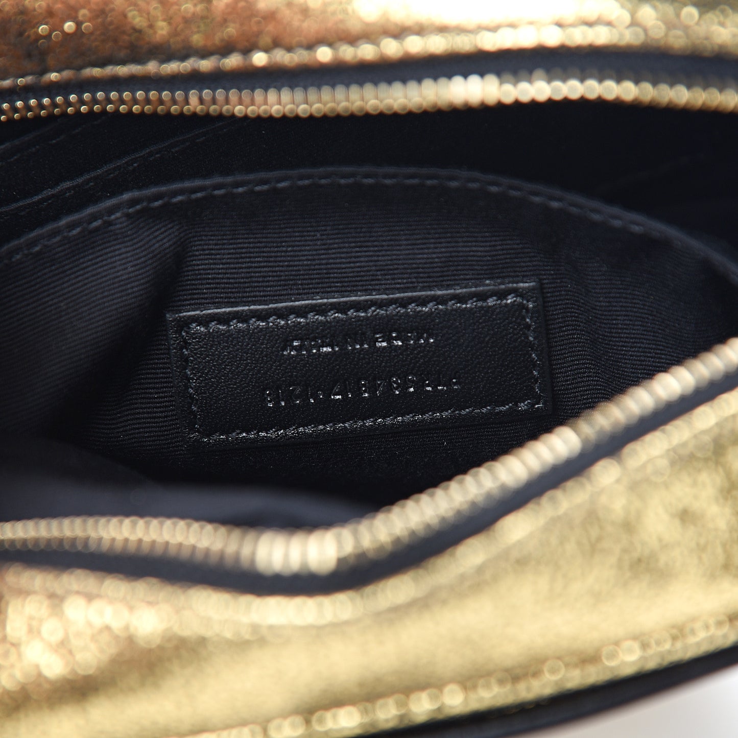 Crinkled Metallic Calfskin Matelasse Monogram Lou Belt Bag Gold