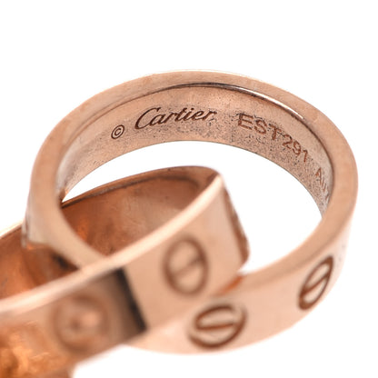 Cartier 18K Pink Gold Interlocking LOVE Necklace 6 of 7