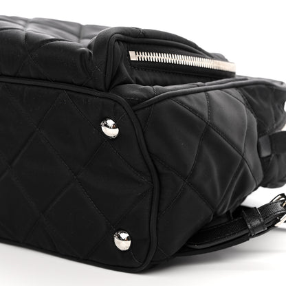 Prada Nylon Tessuto Impuntu Quilted Backpack Black 10 of 10