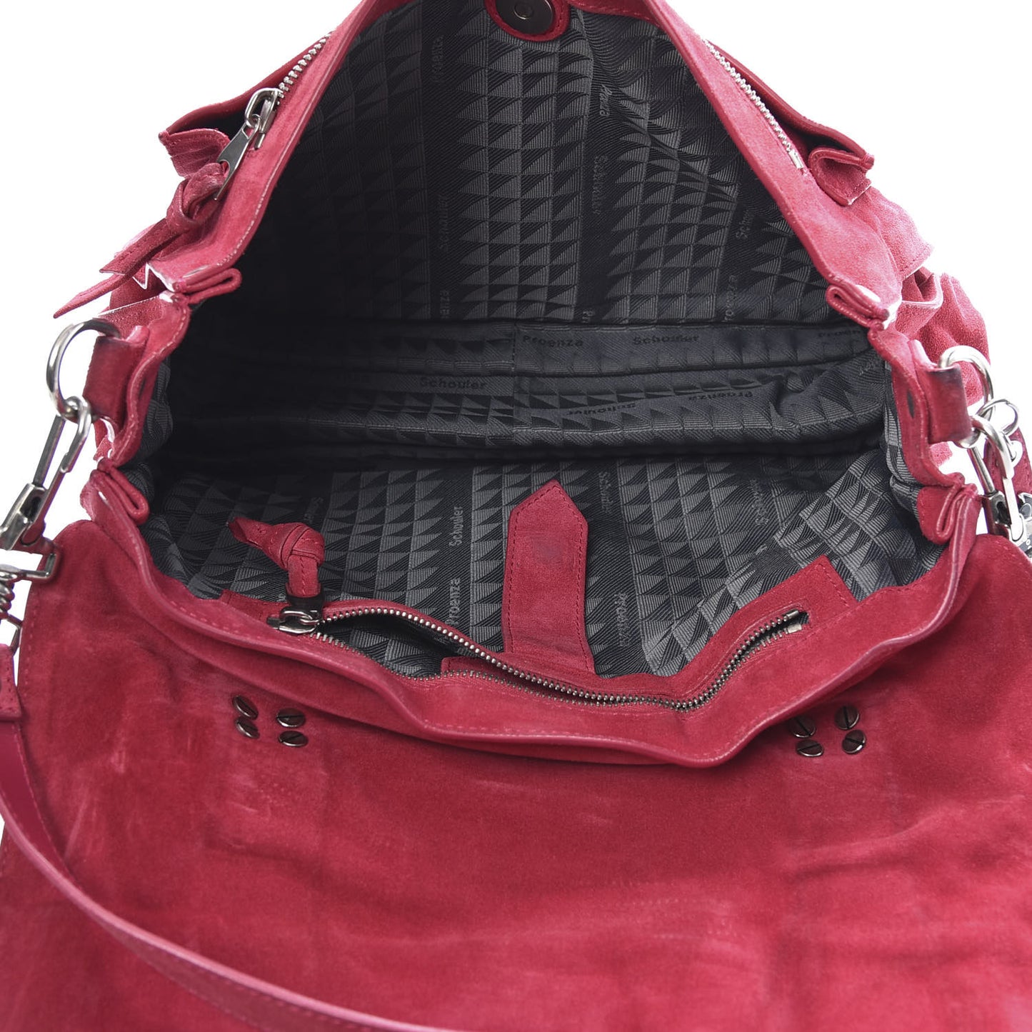 Suede Medium PS1 Satchel Chianti