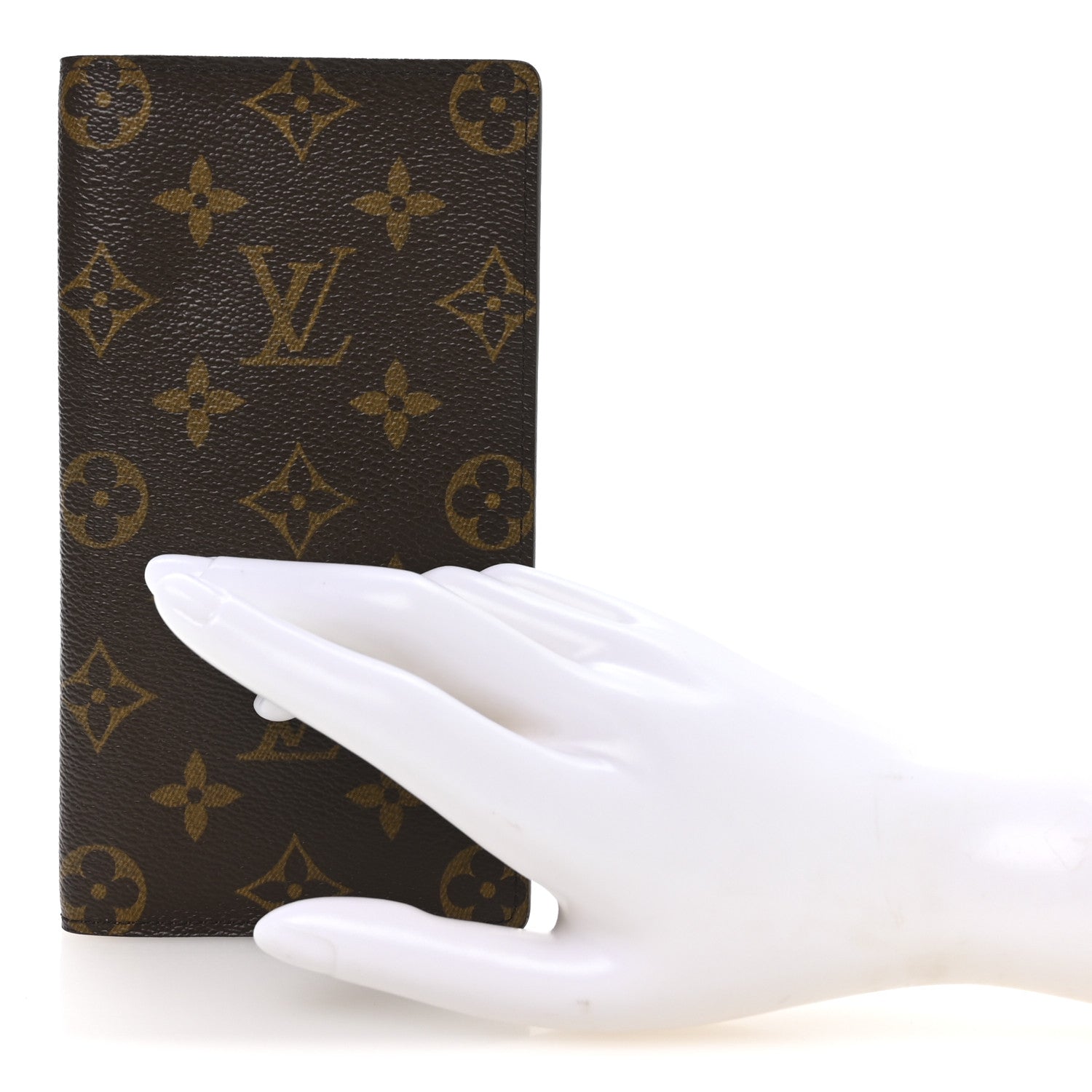 Louis Vuitton Monogram Porte Valeurs Checkbook Wallet 2 of 7
