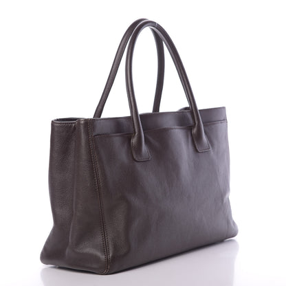 Chanel Calfskin Cerf Executive Shopper Tote Brown 3 of 14