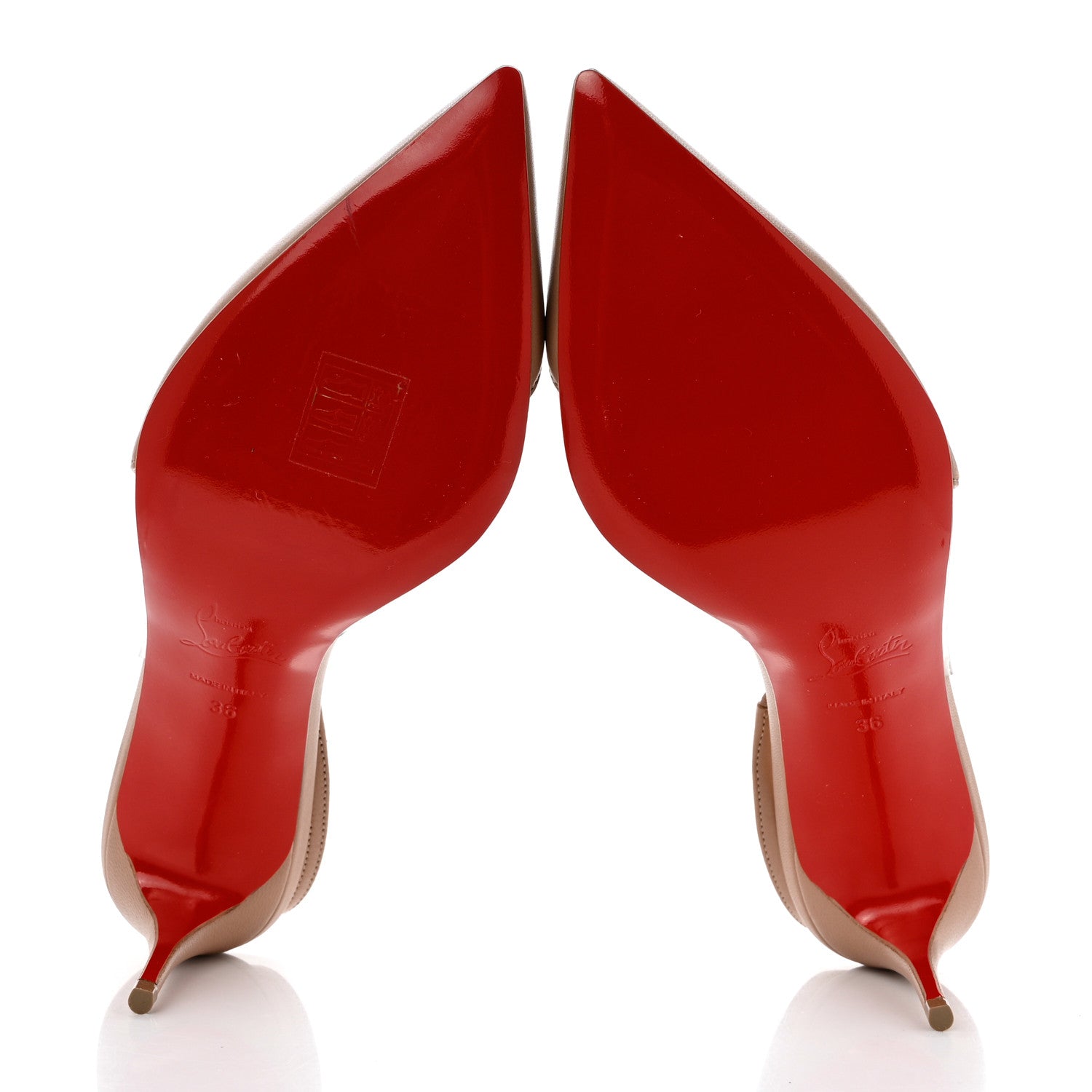 Christian Louboutin Nappa PVC Optisexy 70 Pumps 36 Nude 5 of 8