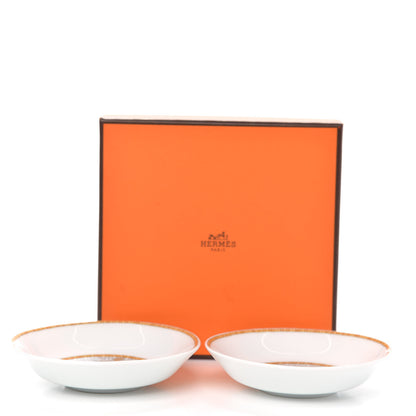 Hermes Porcelain Mosaique au 24 Soy Dish Set of 2 4 of 4