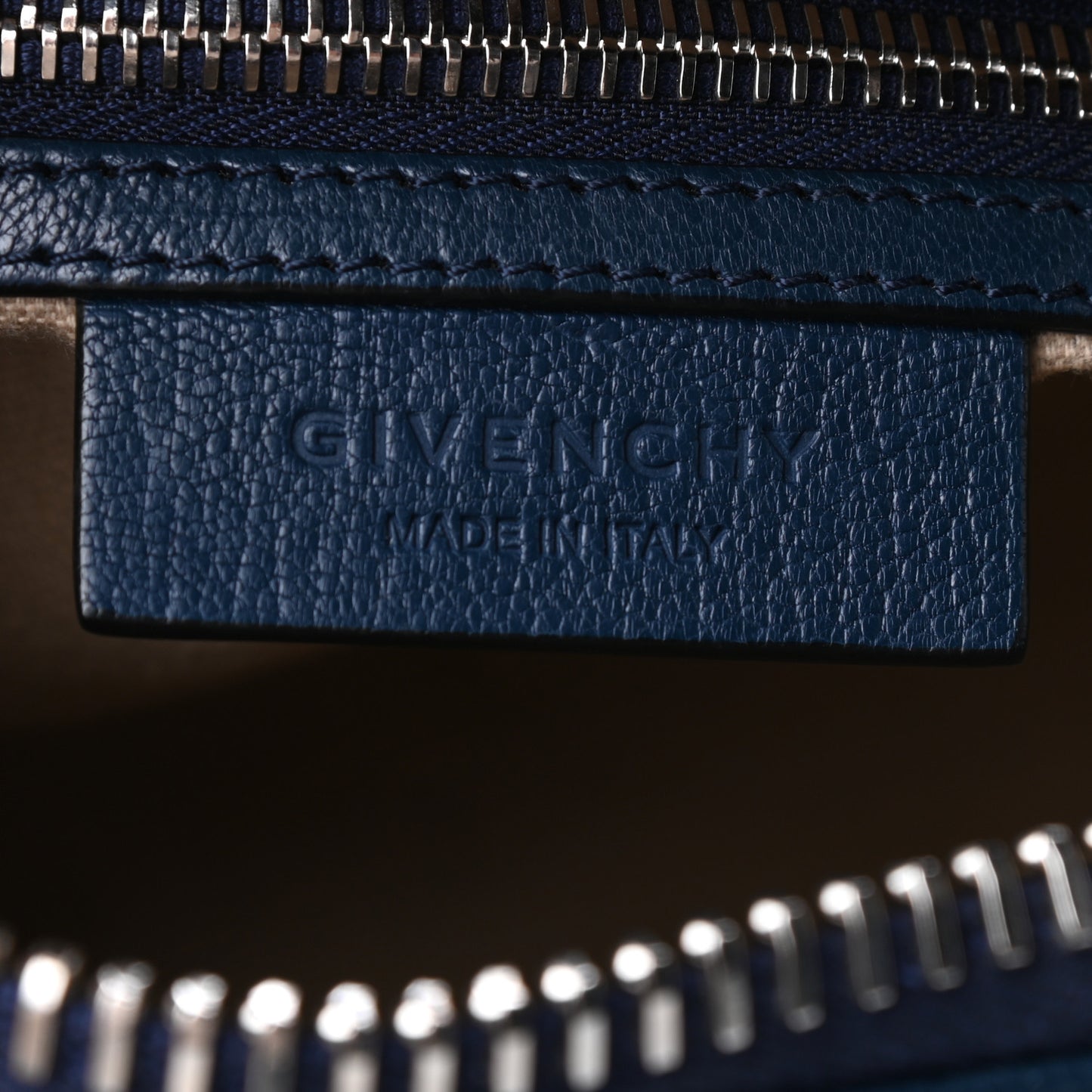 Sugar Goatskin Mini Antigona Night Blue