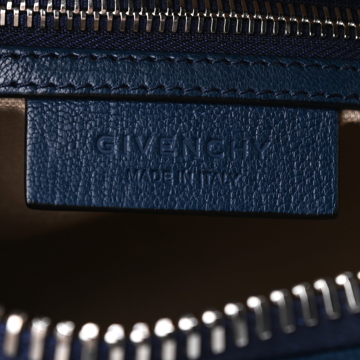Givenchy Sugar Goatskin Mini Antigona Night Blue 6 of 9