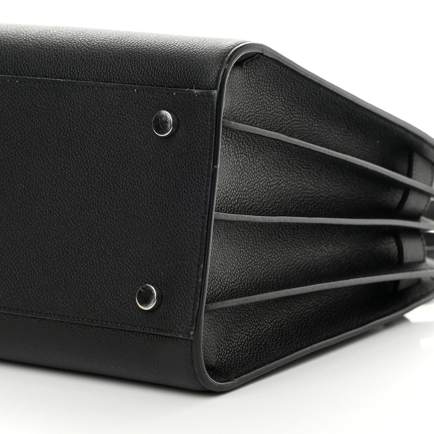Grained Calfskin Small Sac De Jour Black