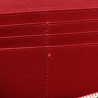 Christian Dior Patent Cannage Lady Dior Rendezvous Wallet On Chain Red 11 of 14