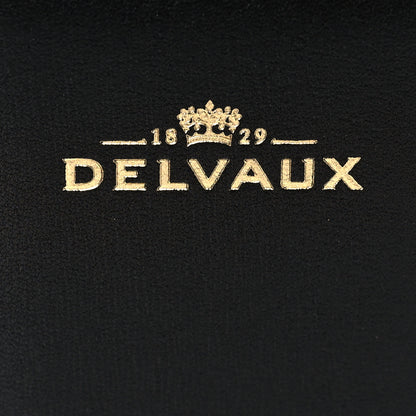 Delvaux Box Calfskin MM Brillant Pocket Satchel Black Red 7 of 10
