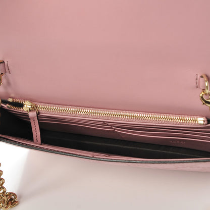 Gucci Guccissima Icon Chain Wallet Carmine Rose 5 of 8