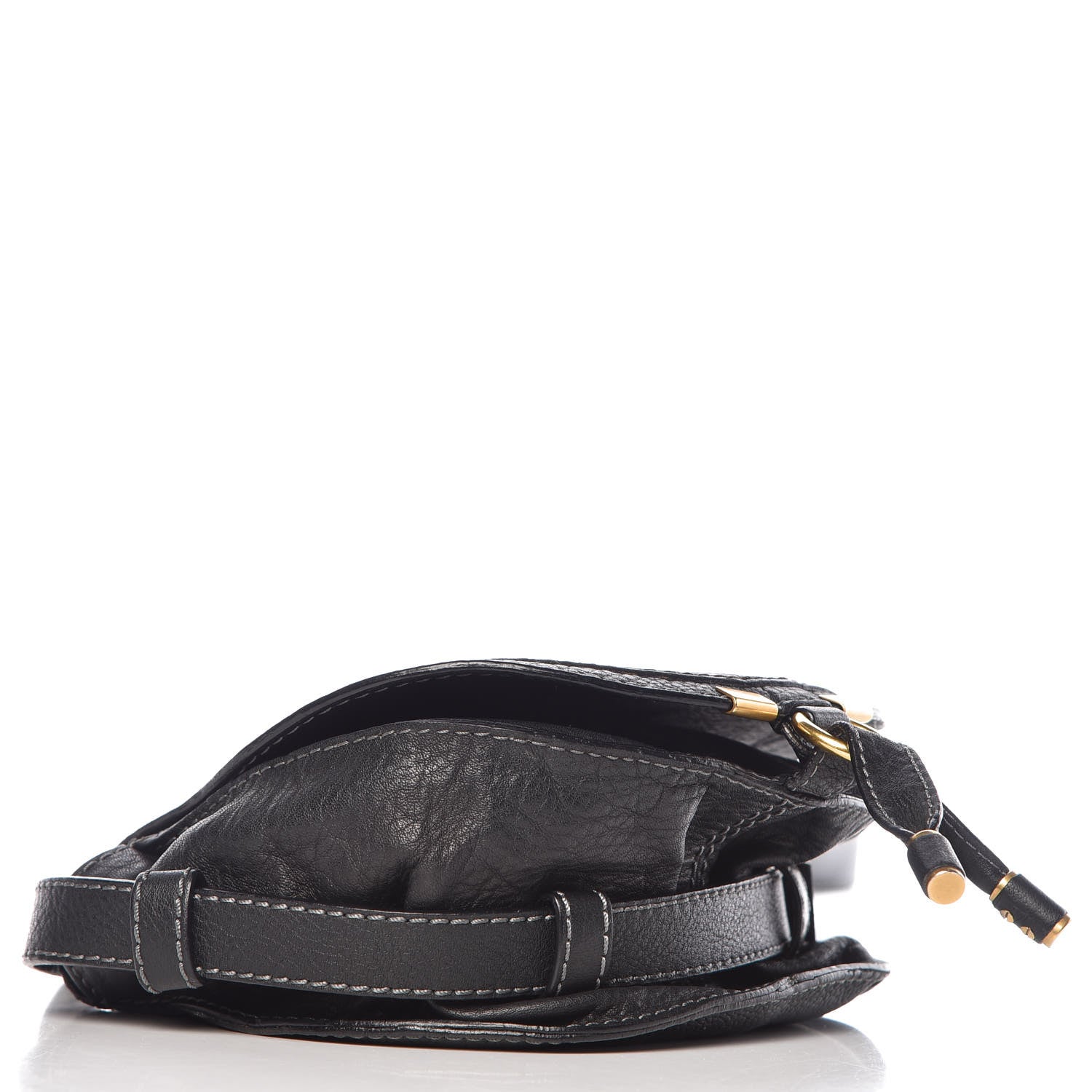 Chloe Calfskin Mini Marcie Round Crossbody Bag Black 4 of 12