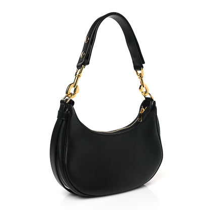 Celine Smooth Calfskin Medium Strap Ava Shoulder Bag Black 3 of 8