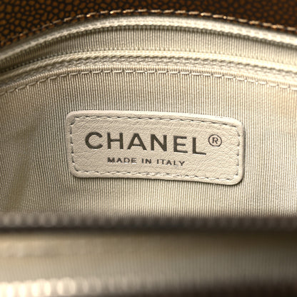 Chanel Metallic Caviar Timeless CC Shopping Tote Gold 7 of 11