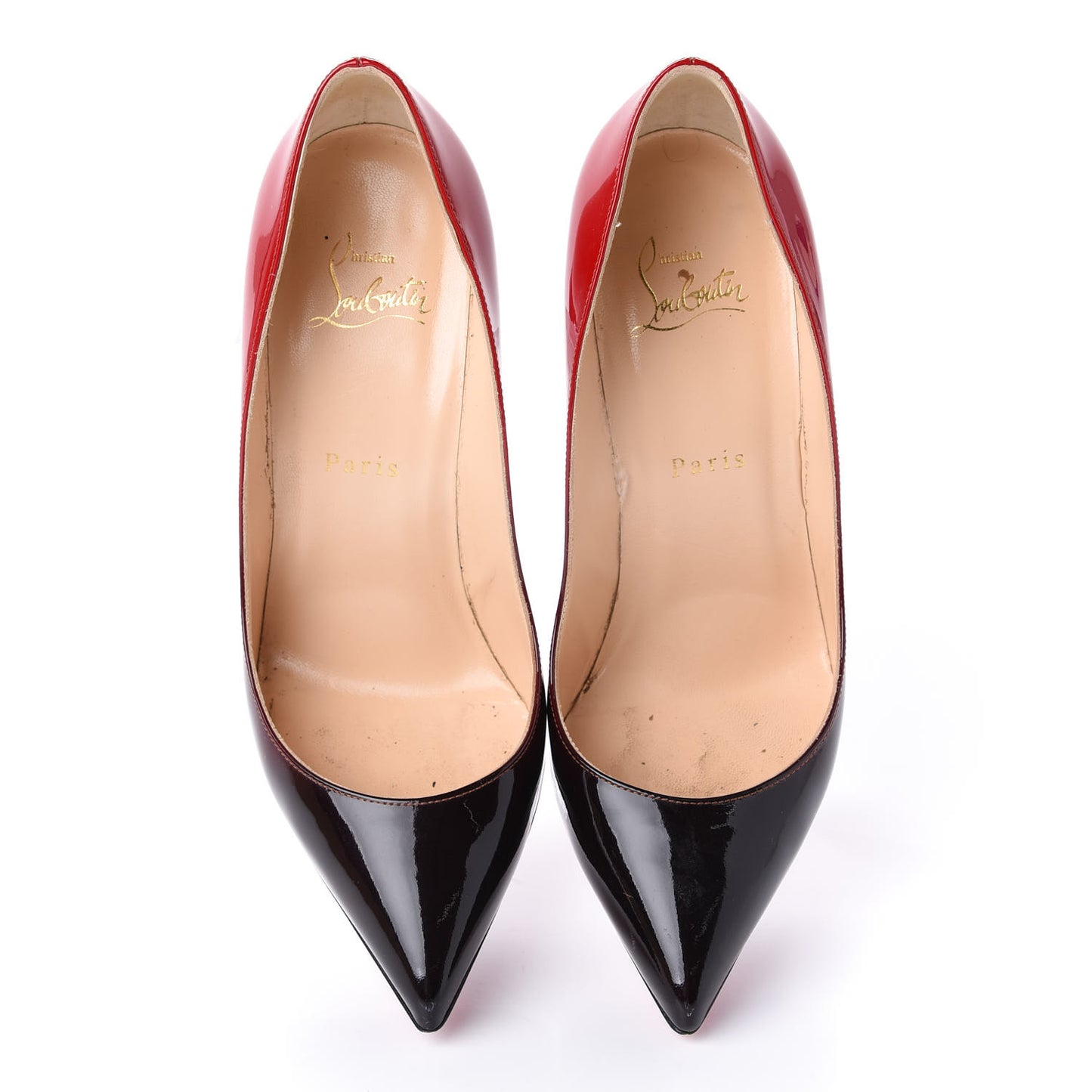 Patent Degrade Pigalle Follies 100 Pumps 38 Black Red