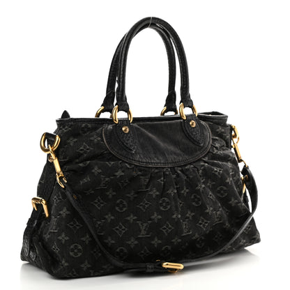 Louis Vuitton Denim Neo Cabby MM Black 3 of 9