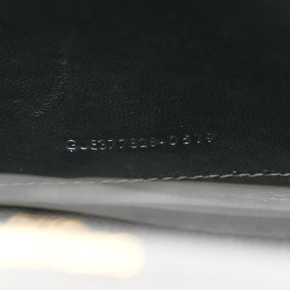 Saint Laurent Grain De Poudre Matelasse Chevron Monogram Chain Wallet Black 8 of 8