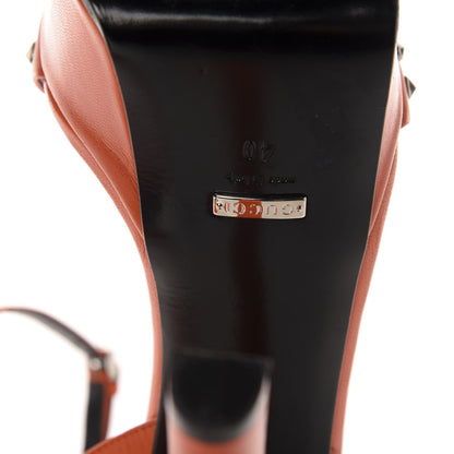 Gucci Malaga Kid Studded Platform Sandals 40 Vibrant Orange 7 of 13