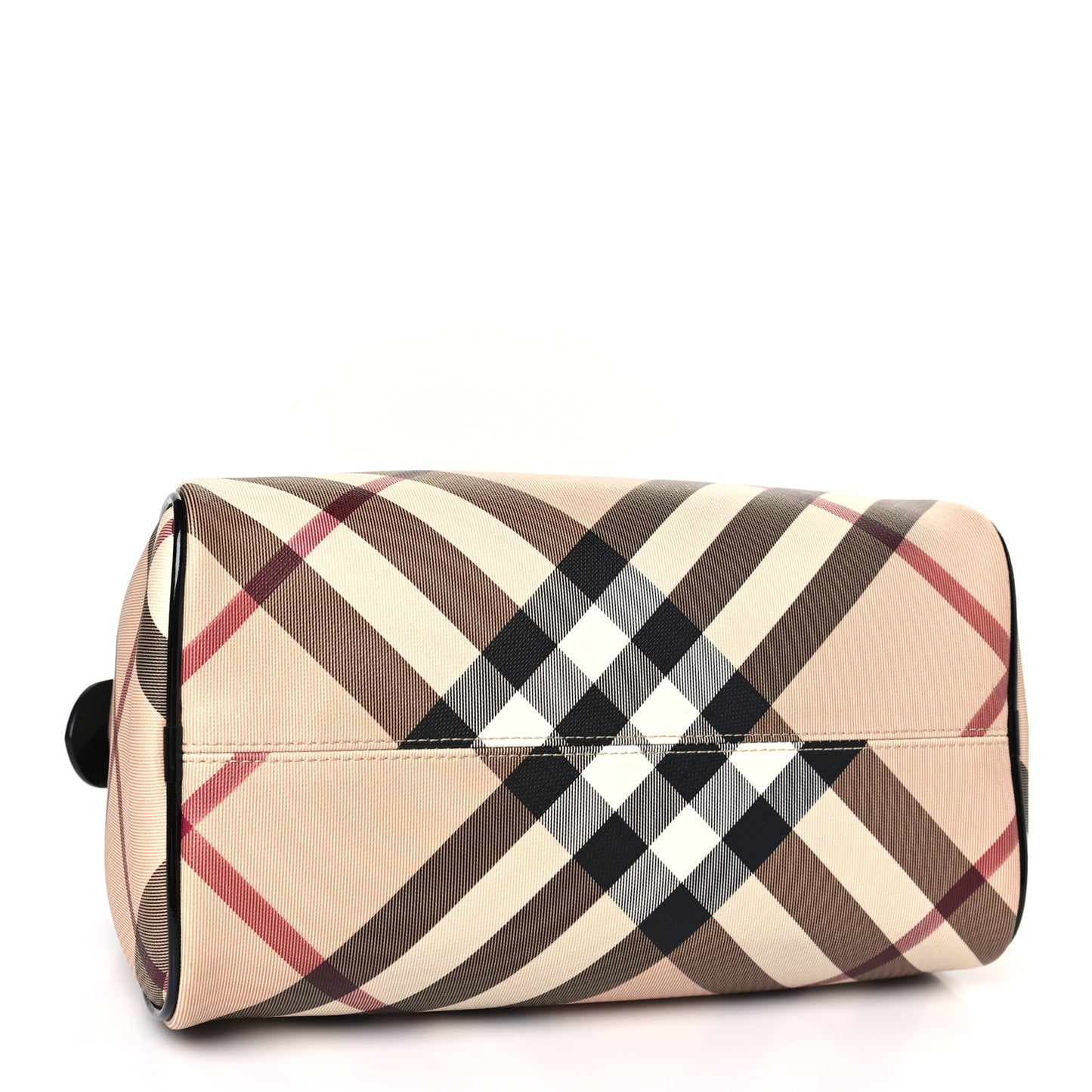 Nova Check Patent Small Chester Bowling Bag Black