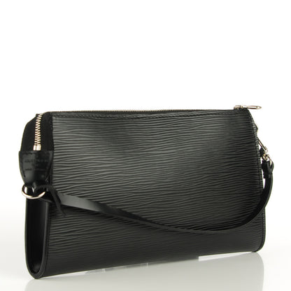 Louis Vuitton Epi Pochette Accessories 24 Black 3 of 7