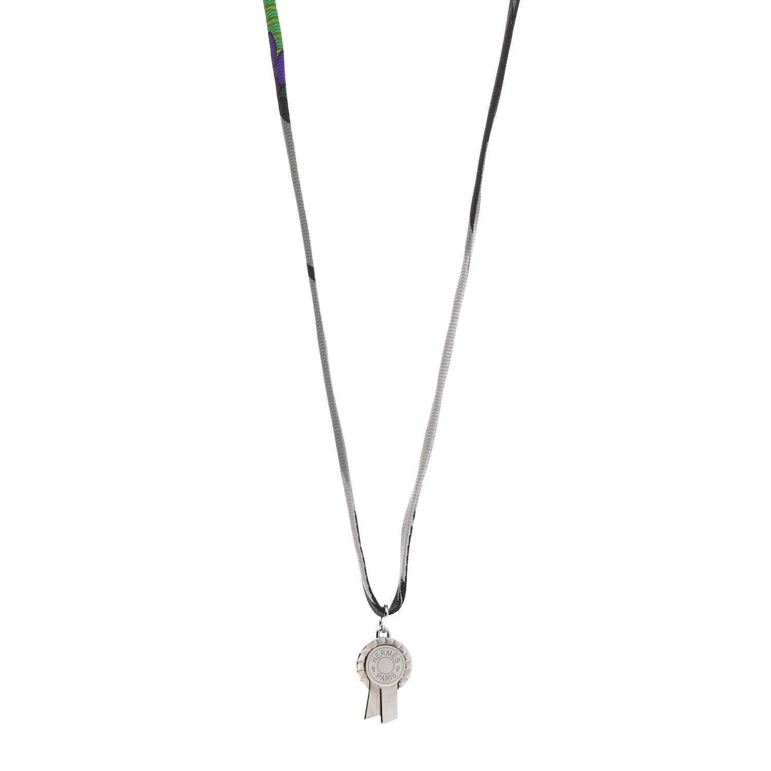 Hermes Silk Tourbillon de Couleurs Necklace Multicolor 1 of 7