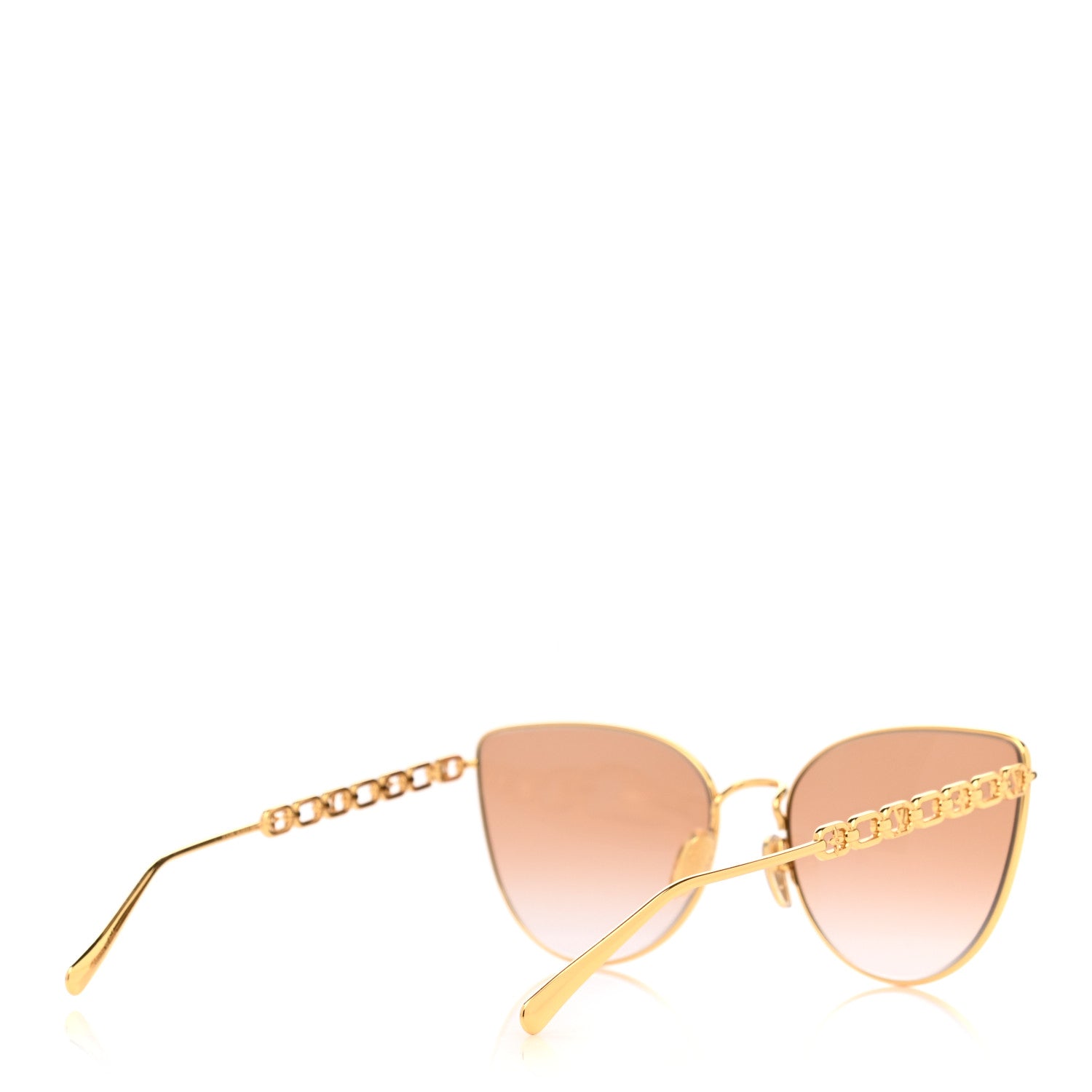 Louis Vuitton Metal My LV Chain Cat Eye Sunglasses Z1522W Gold 4 of 9