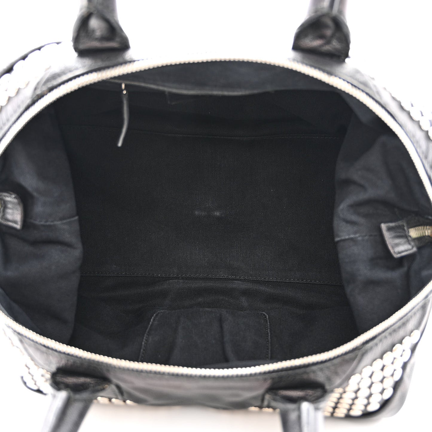 Calfskin Studded Easy Sac Black