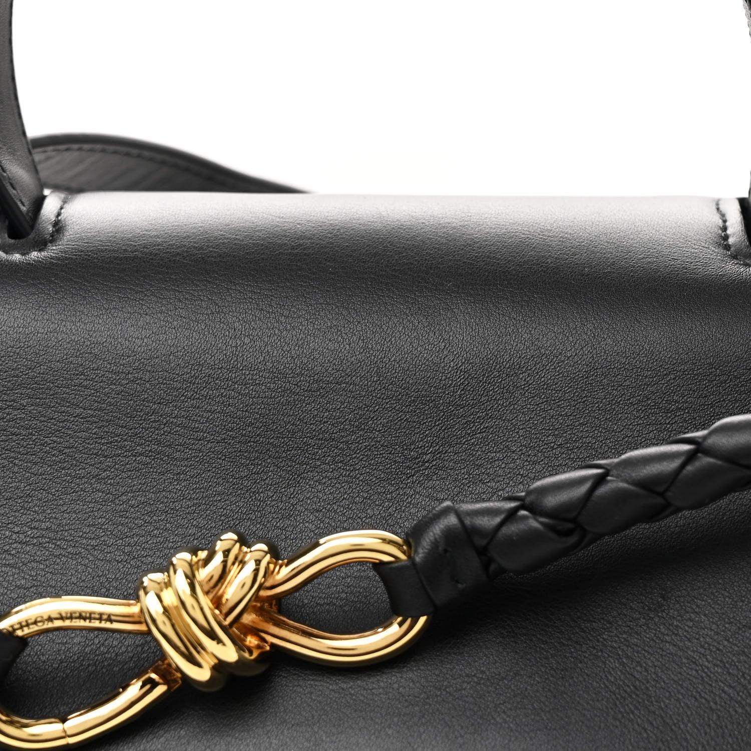 Bottega Veneta Silky Calfskin Medium Ciao Ciao Black 9 of 11