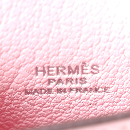 Hermes Tadelakt Mini Kelly Twilly Bag Charm Rose Sakura 3 of 5