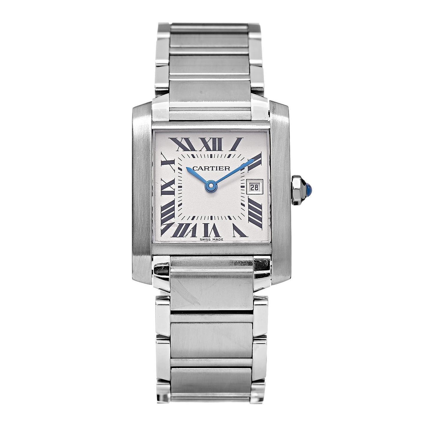 Stainless Steel 25mm Tank Francaise Quartz Watch