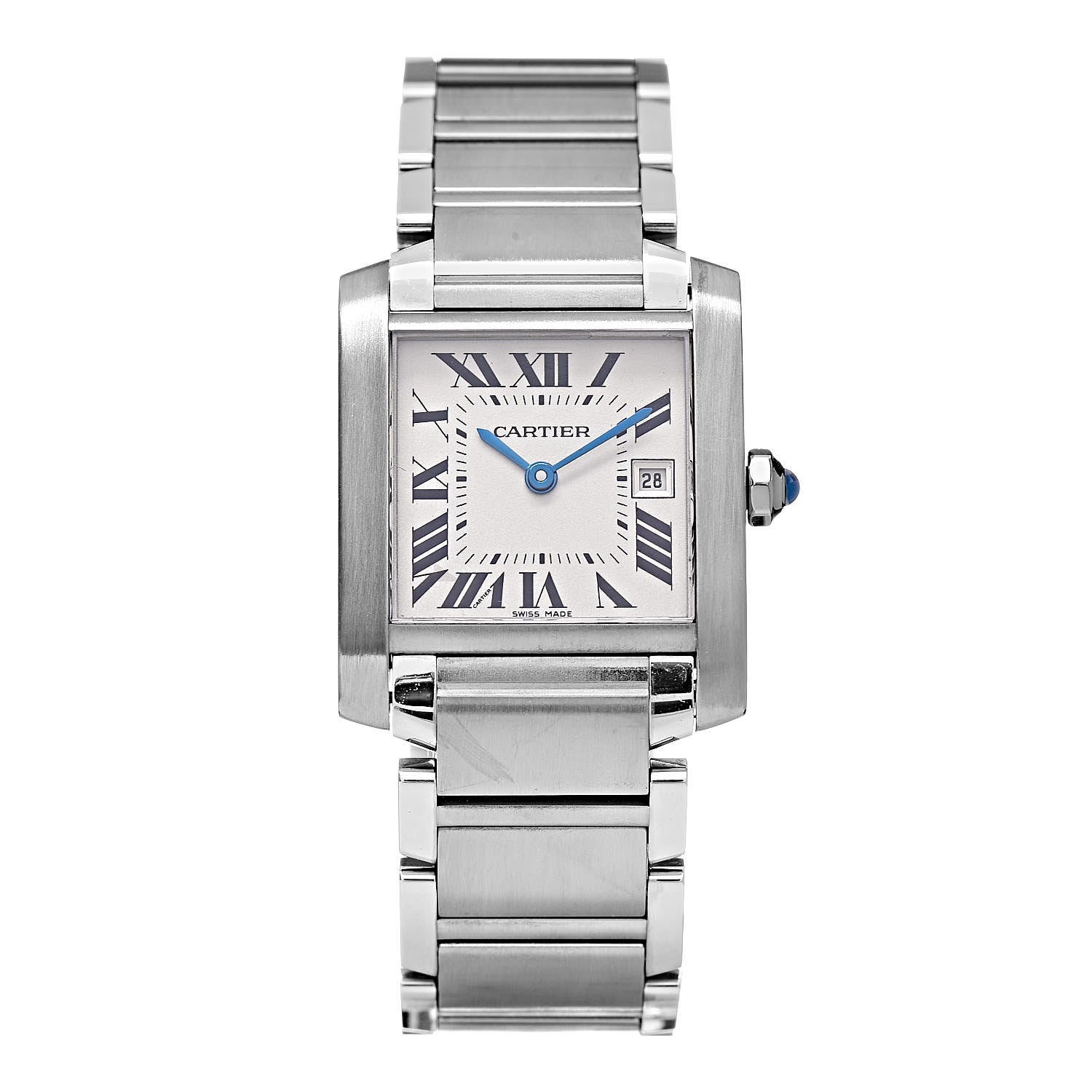 Cartier Stainless Steel 25mm Tank Francaise Quartz Watch 1 of 8