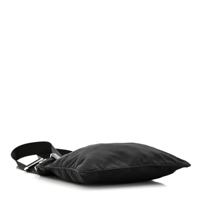 Prada Nylon Vela Flat Messenger Bag Black 4 of 11