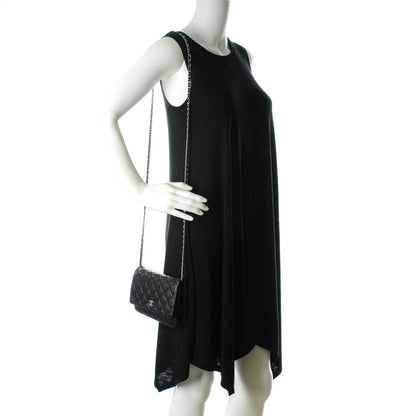 Chanel Lambskin Quilted Wallet On Chain WOC Black 2 of 9