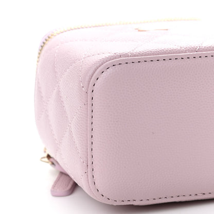 Chanel Caviar Quilted Mini Vanity Case With Chain Light Pink 8 of 9
