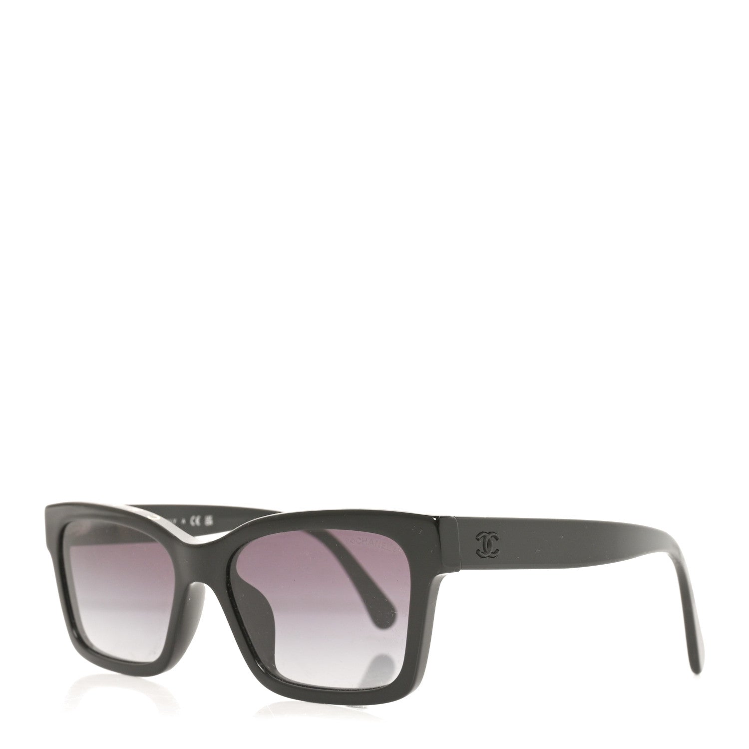 Chanel Acetate Polarized Square Sunglasses 5417-A Black 1 of 7
