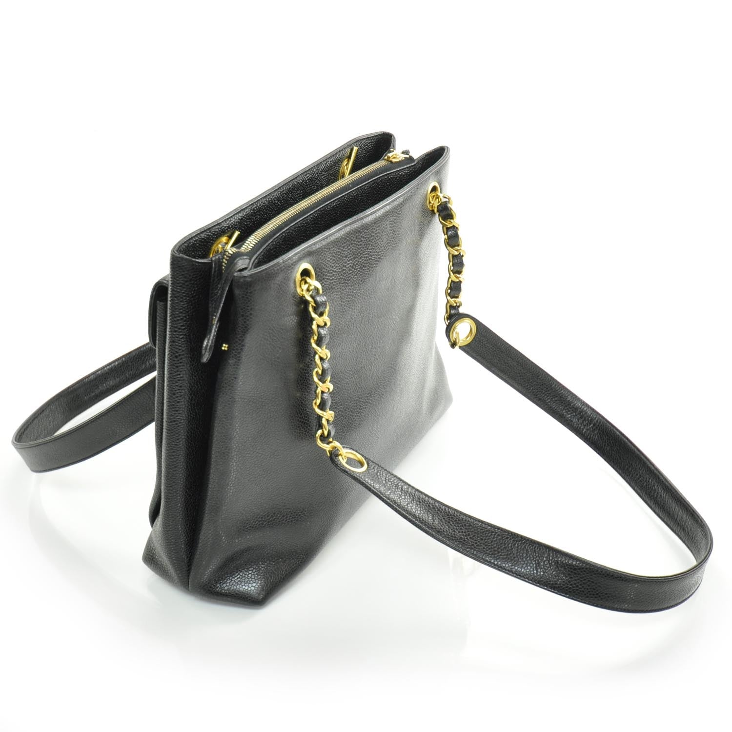Chanel Caviar Flap Shoulder Bag Black GHW 3 of 8