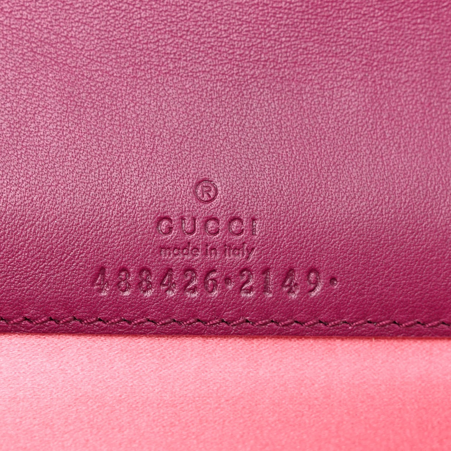 Gucci Velvet Matelasse GG Marmont Mini Bag Fuchsia Violet Cyclamen 6 of 11
