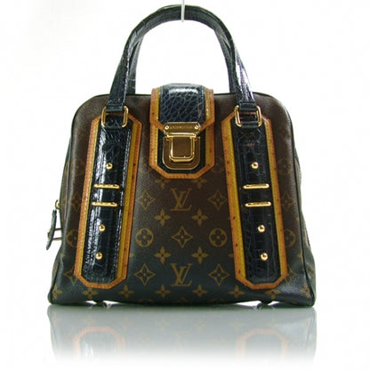 Louis Vuitton Crocodile Ostrich Ayers Monogram Mirage Delft Navy 1 of 10