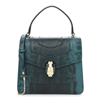 Bulgari Shiny Karung Serpenti Forever Top Handle Emerald Green 1 of 11