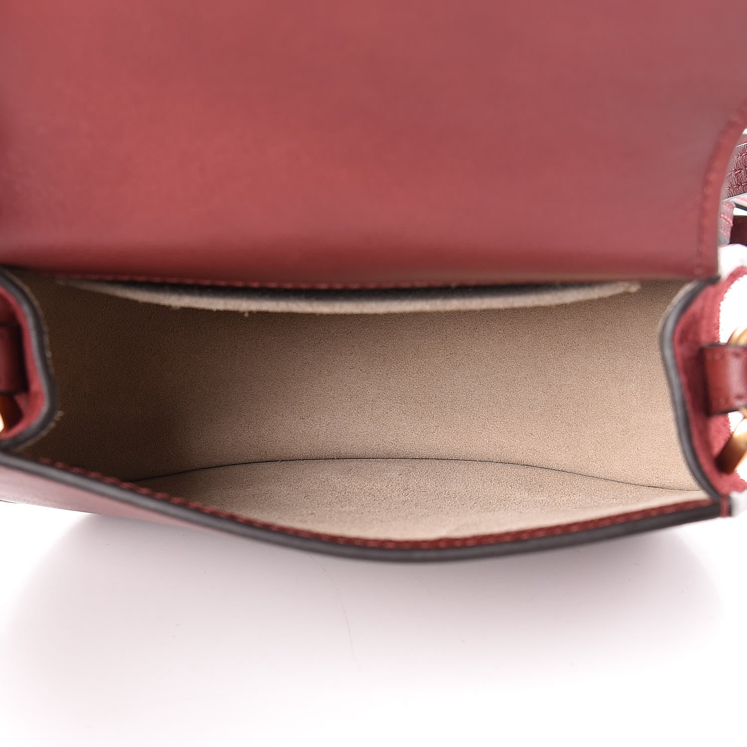 Chloe Calfskin Small Nile Bracelet Bag Sienna Red 5 of 10