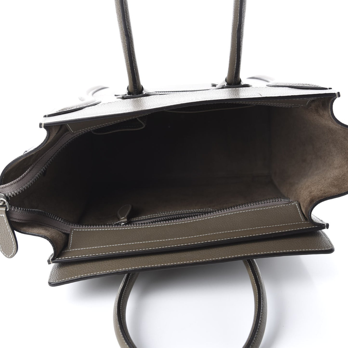Drummed Calfskin Micro Luggage Souris