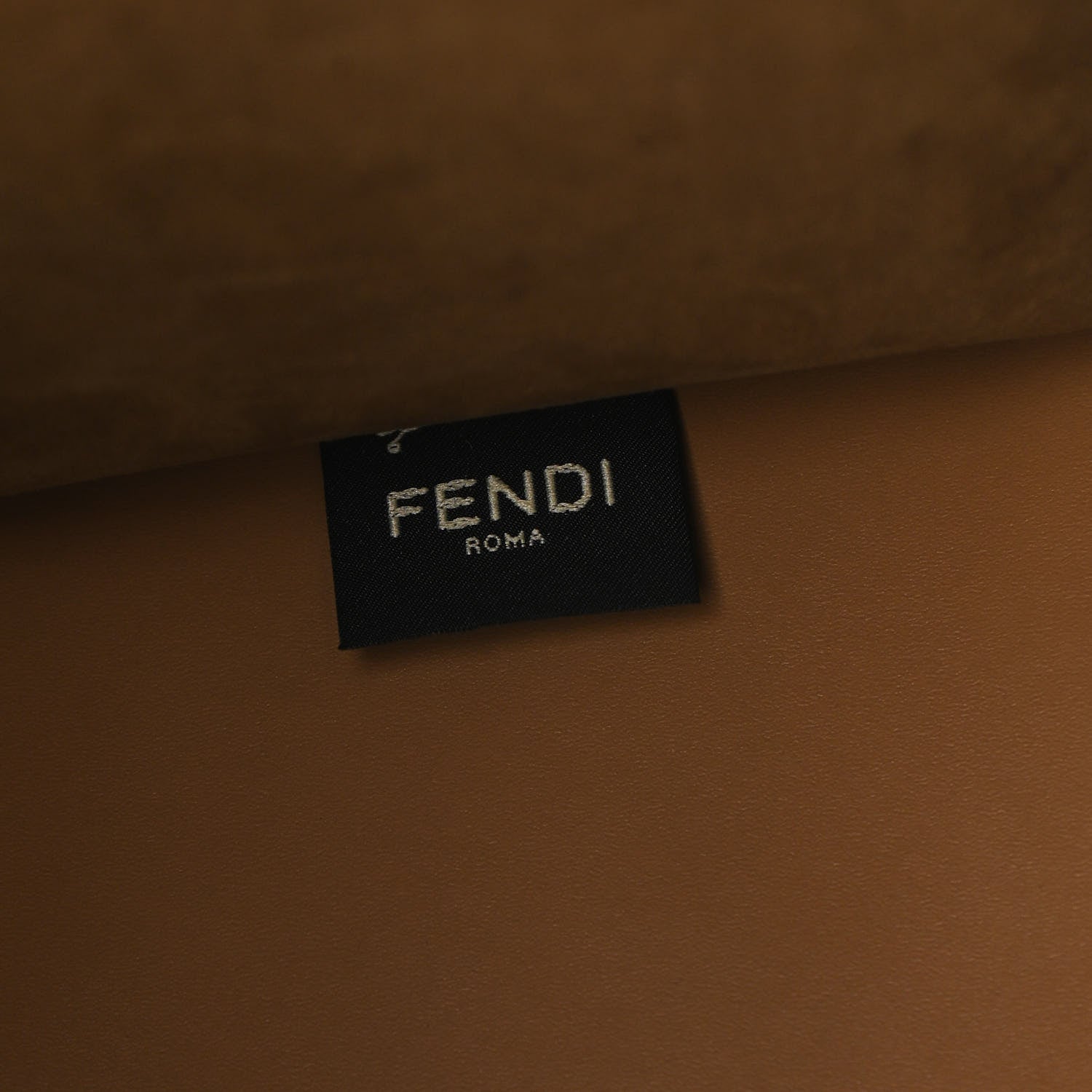 Fendi Glazed Fabric Plexiglass FF Logo Bikini Girls Medium Fendi Sunshine Shopper Tote Bianco Perla Multicolor Miele Scuro 7 of 10