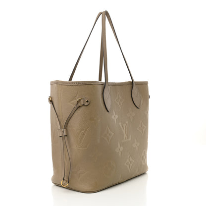 Louis Vuitton Empreinte Monogram Giant Neverfull MM Tourterelle 4 of 17