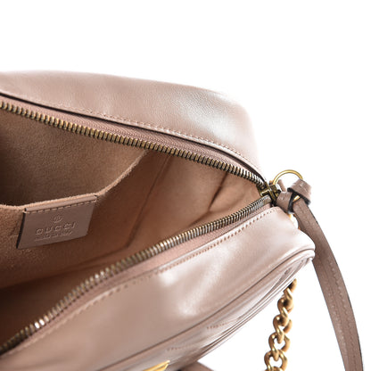 Gucci Calfskin Matelasse Small GG Marmont Chain Shoulder Bag Porcelain Rose 4 of 9