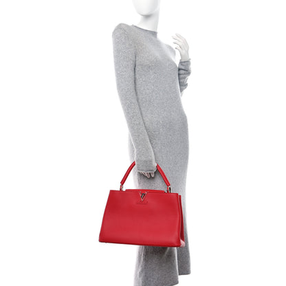Louis Vuitton LOUIS VUITTON Taurillon Capucines MM Coquelicot 2 of 9