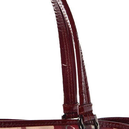 Burberry Nova Check Heart Tote Red 12 of 16