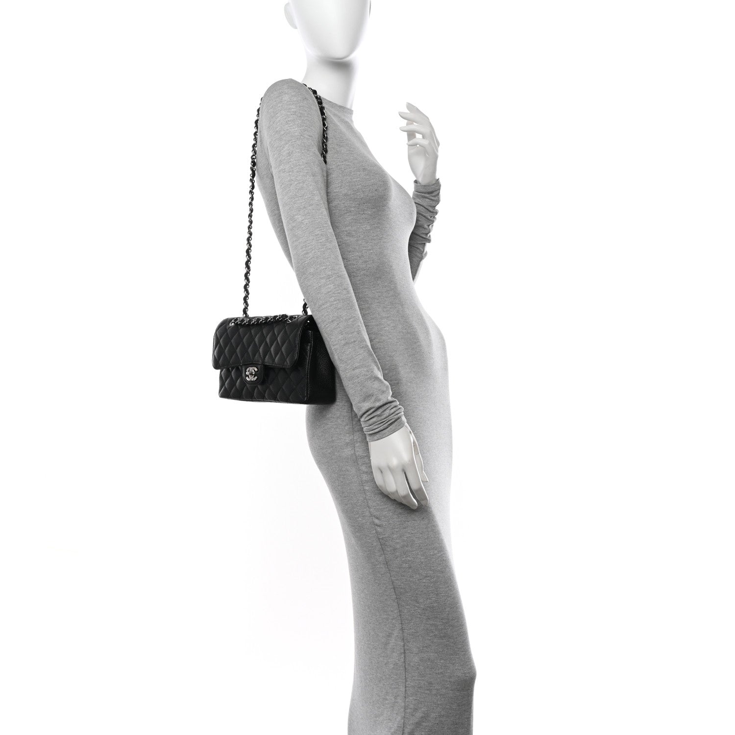 Chanel Caviar Quilted Small Double Flap Black 2 of 10