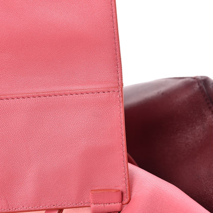 Celine Lambskin Horizontal Bi-Color Cabas Pink Rust 11 of 20
