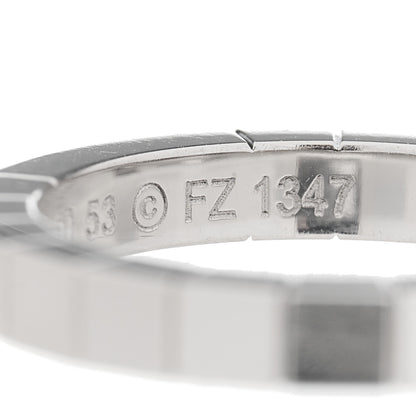 Cartier 18K White Gold Lanieres Ring 53 6.5 4 of 4