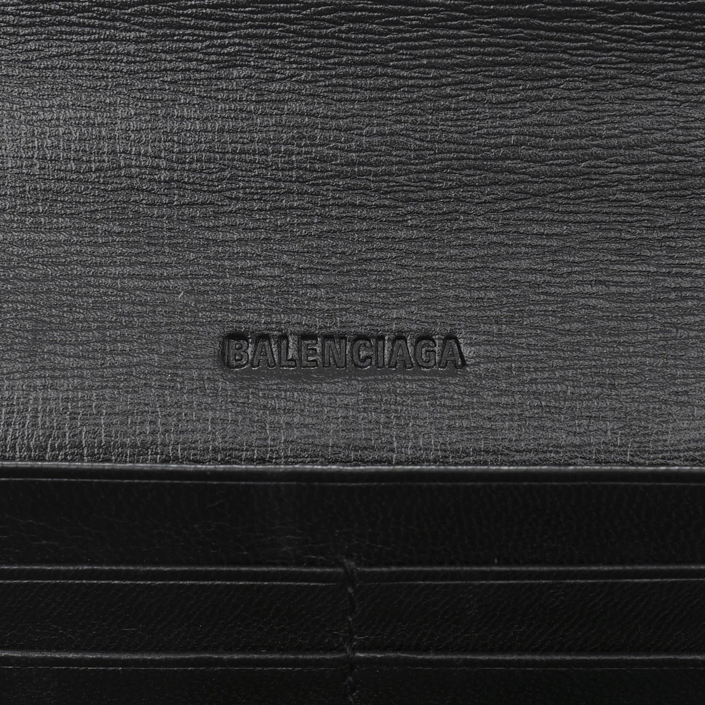 Calfskin Stripe Embossed Gossip Chain Bag XS Black